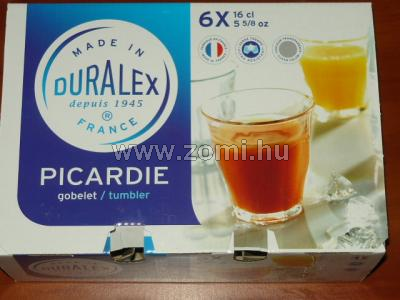 Kávéspohár 16cl üveg DURALEX 6db/doboz 1.